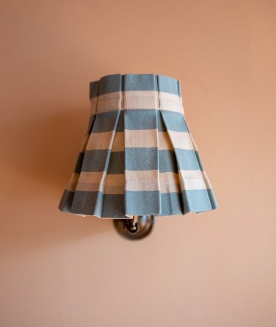 6" Tangier Iceberg Stripe Candle Clip Lampshade - Alice Palmer & Co