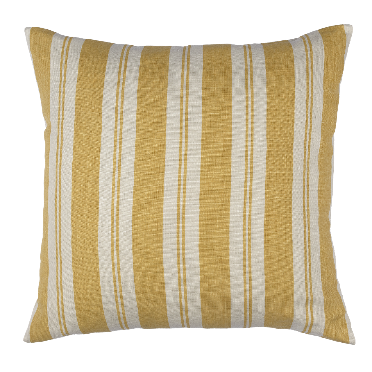 Raj Mustard Stripe Linen Cushion