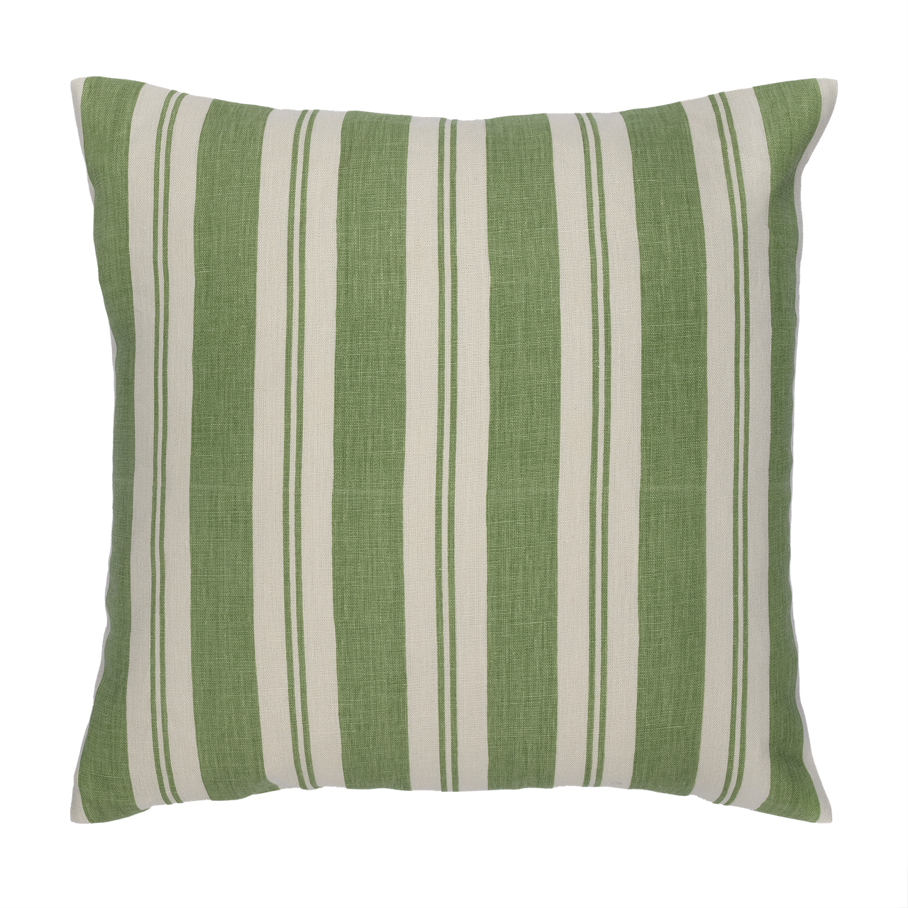 Raj Grasshopper Stripe Linen Cushion