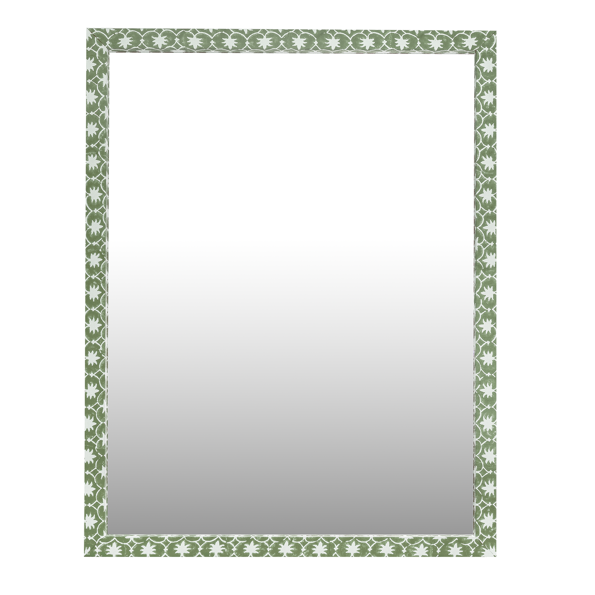 Jade Palm Grove Inverse Fabric Mirror