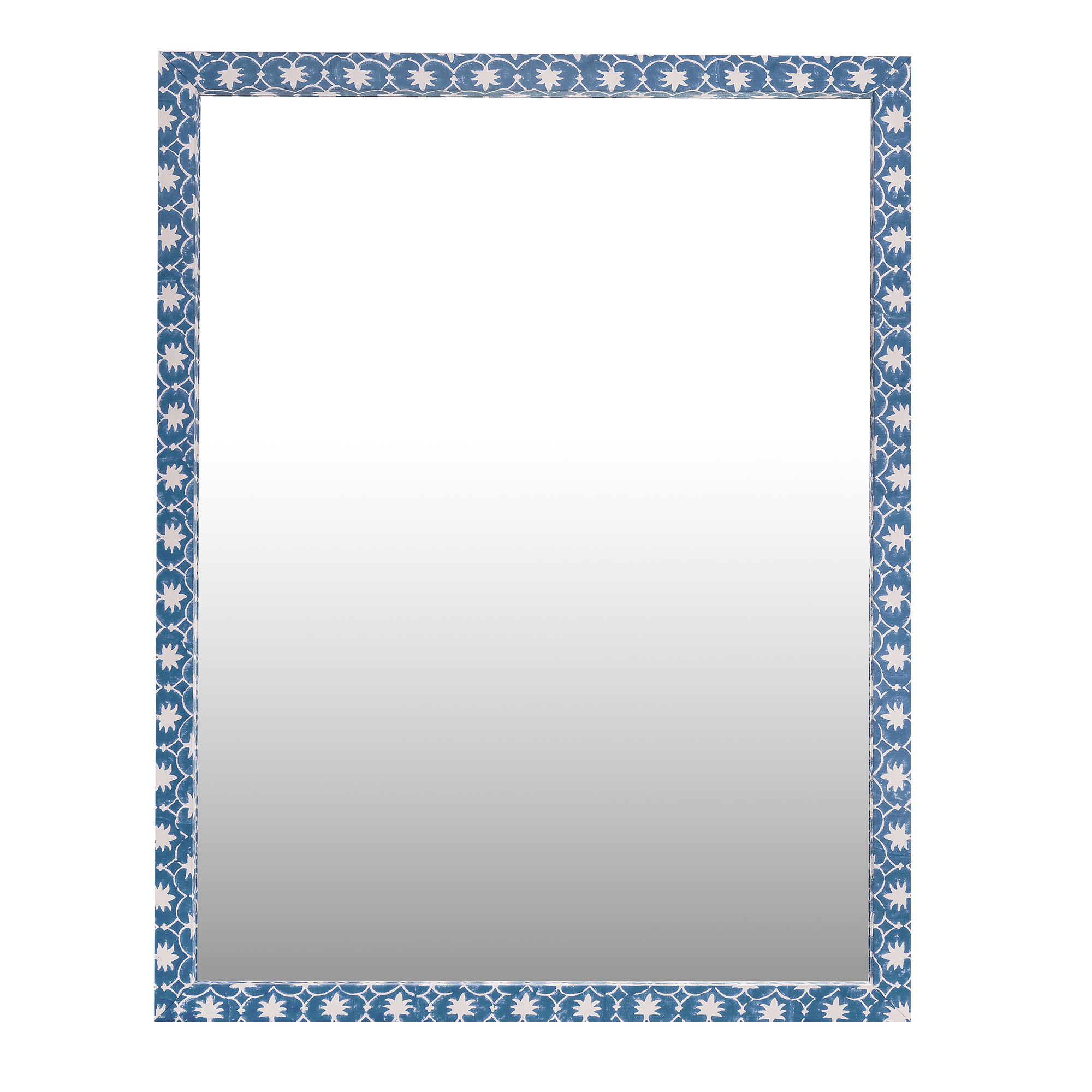 Denim Palm Grove Inverse Fabric Mirror