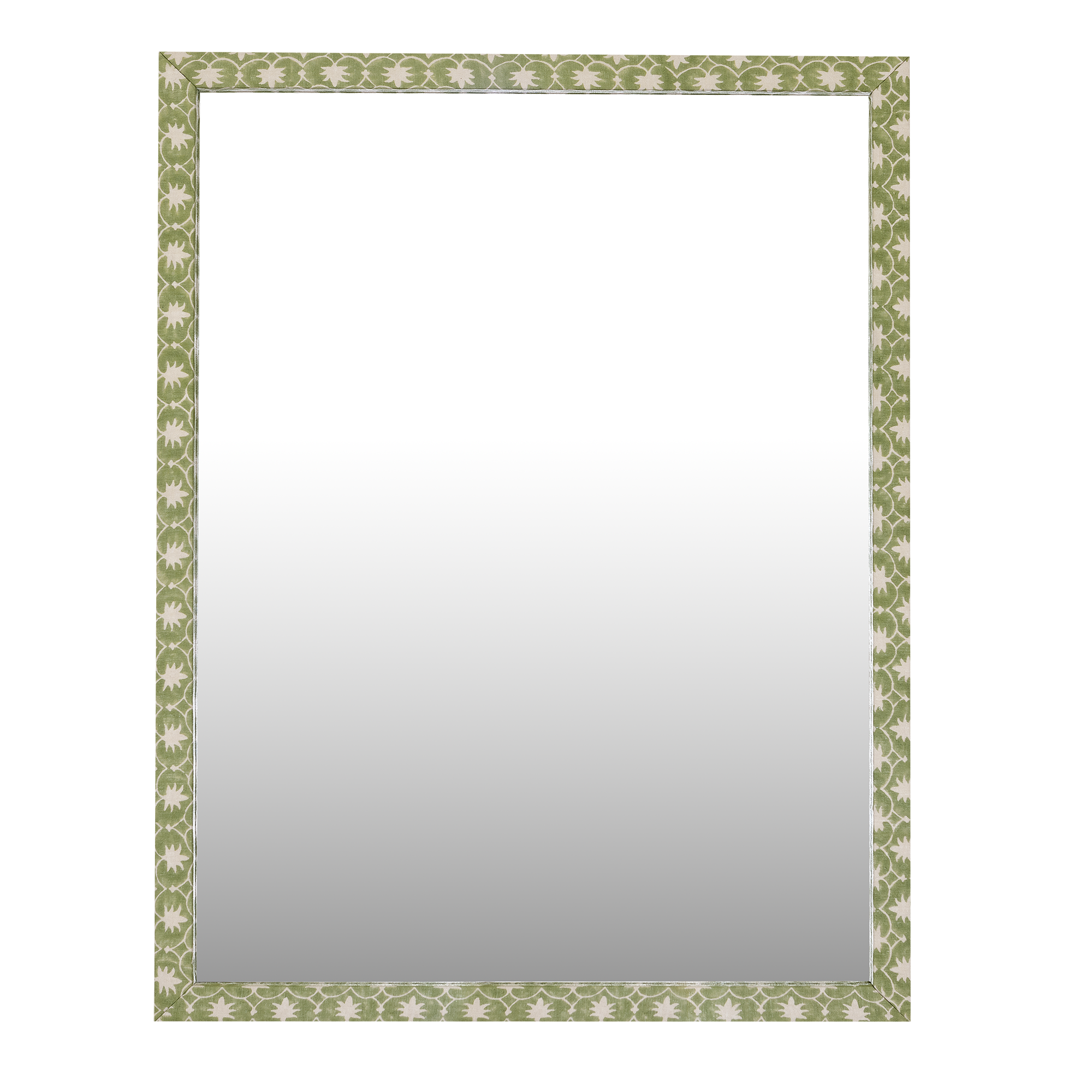 Olive Palm Grove Inverse Fabric Mirror