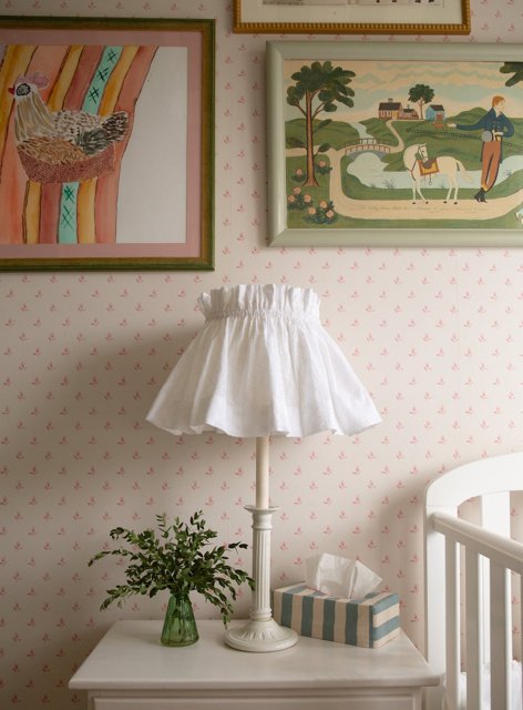 Broderie Trellis Scrunchie Lampshade - Alice Palmer & Co