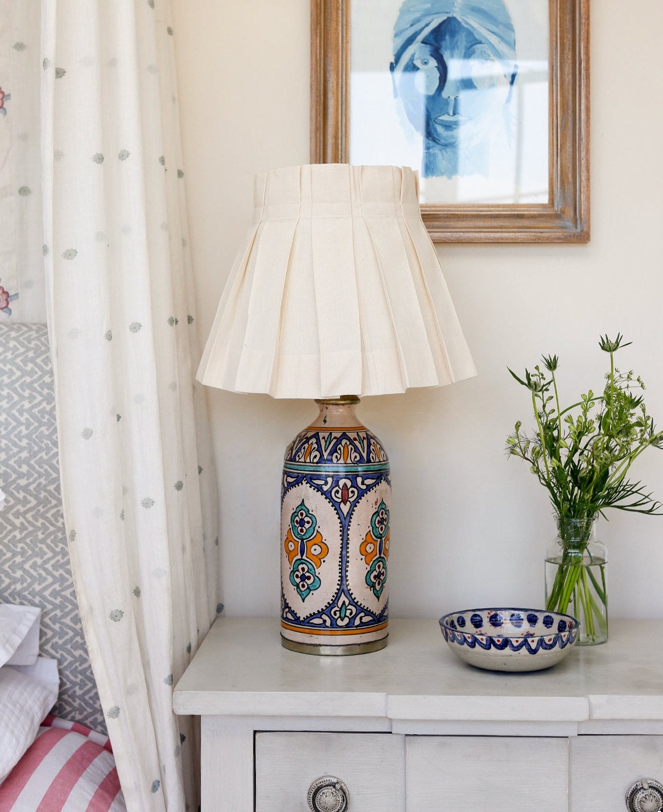 Calico Box Pleat Lampshade - Alice Palmer & Co