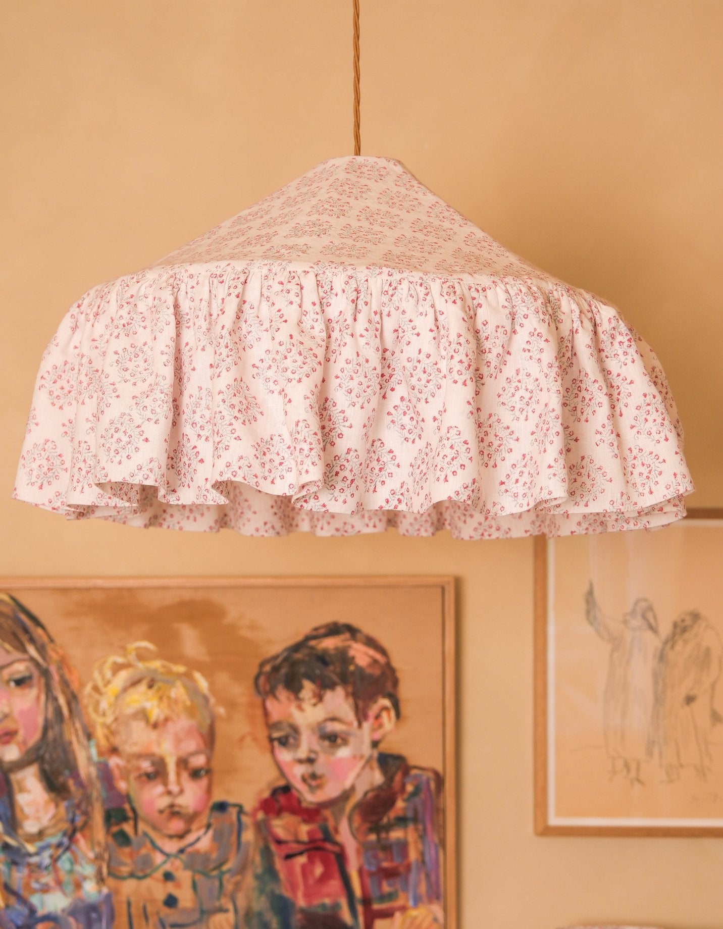 Floral Posy Linen Pantry Lampshade - Alice Palmer & Co