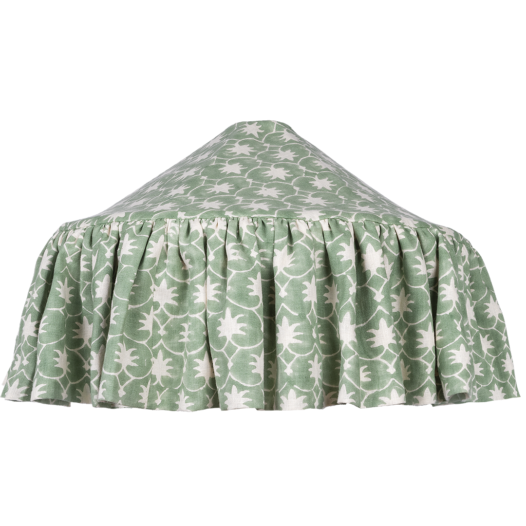 Jade Palm Grove Inverse Linen Pantry Lampshade