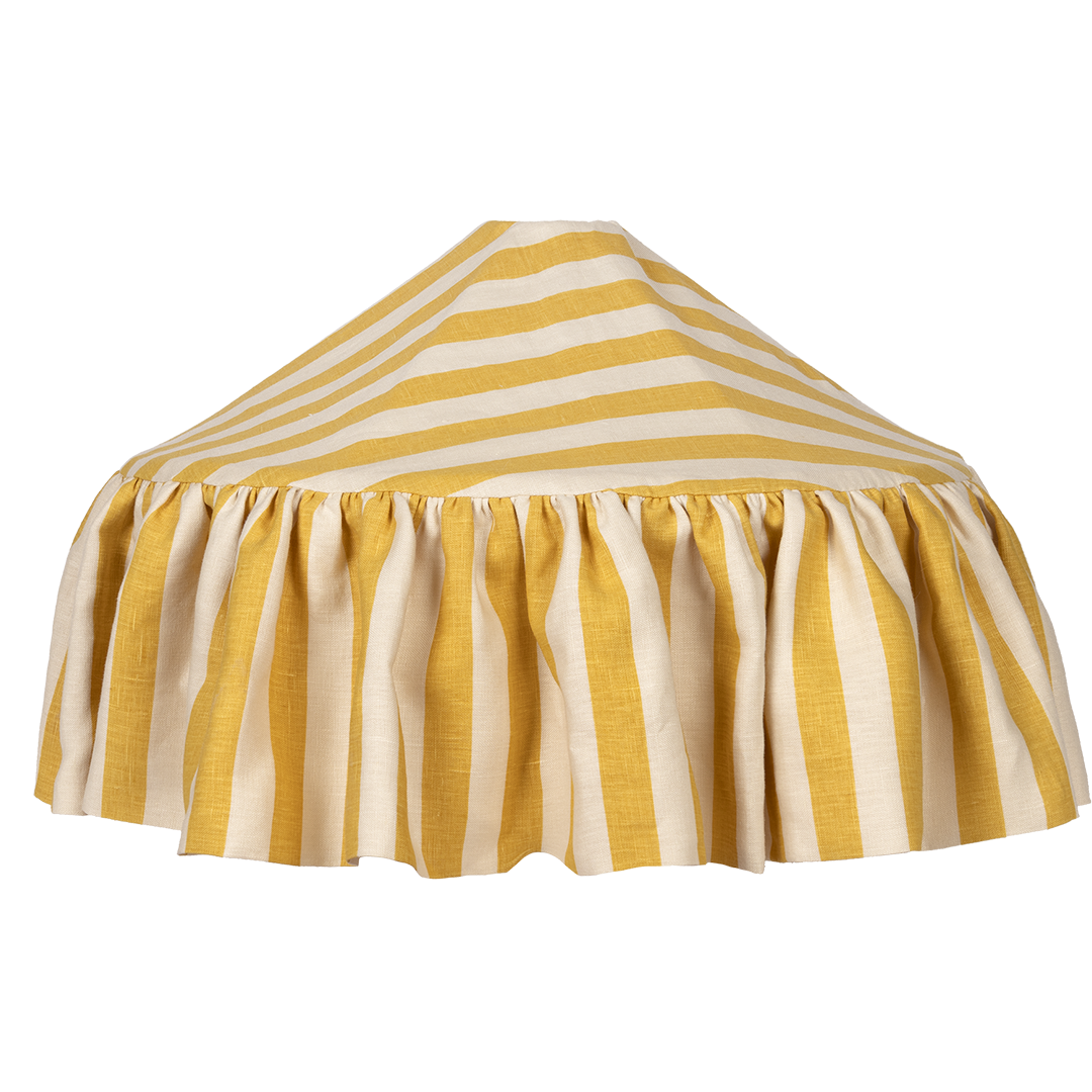 Tangier Mustard Stripe Linen Pantry Lampshade