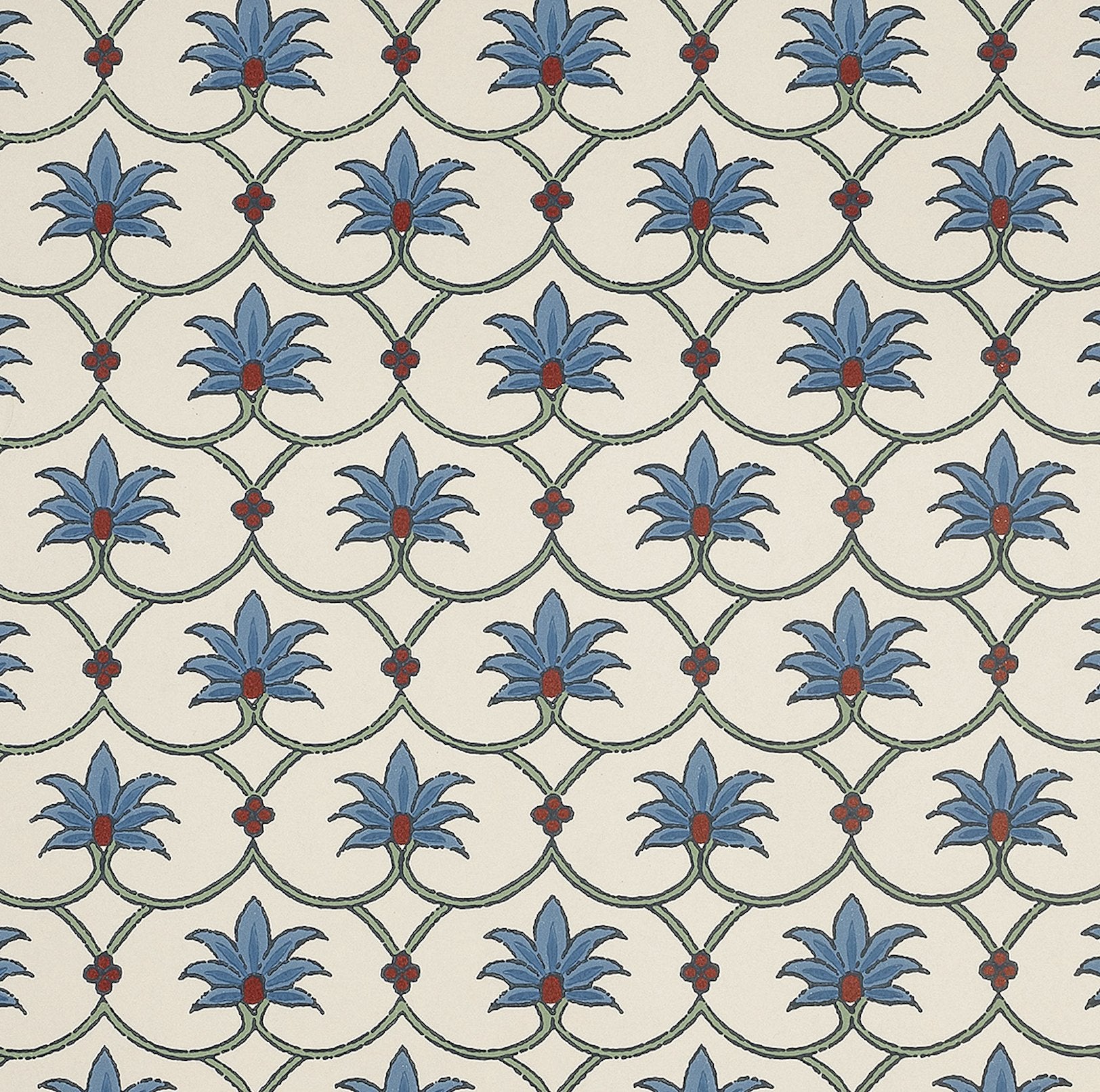 Palm Grove Wallpaper - French Blue - Alice Palmer & Co