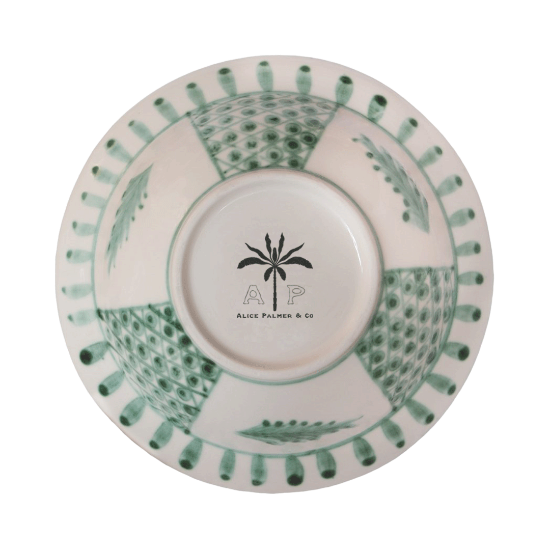 Palm & Fern Pasta Bowl - Set of 4