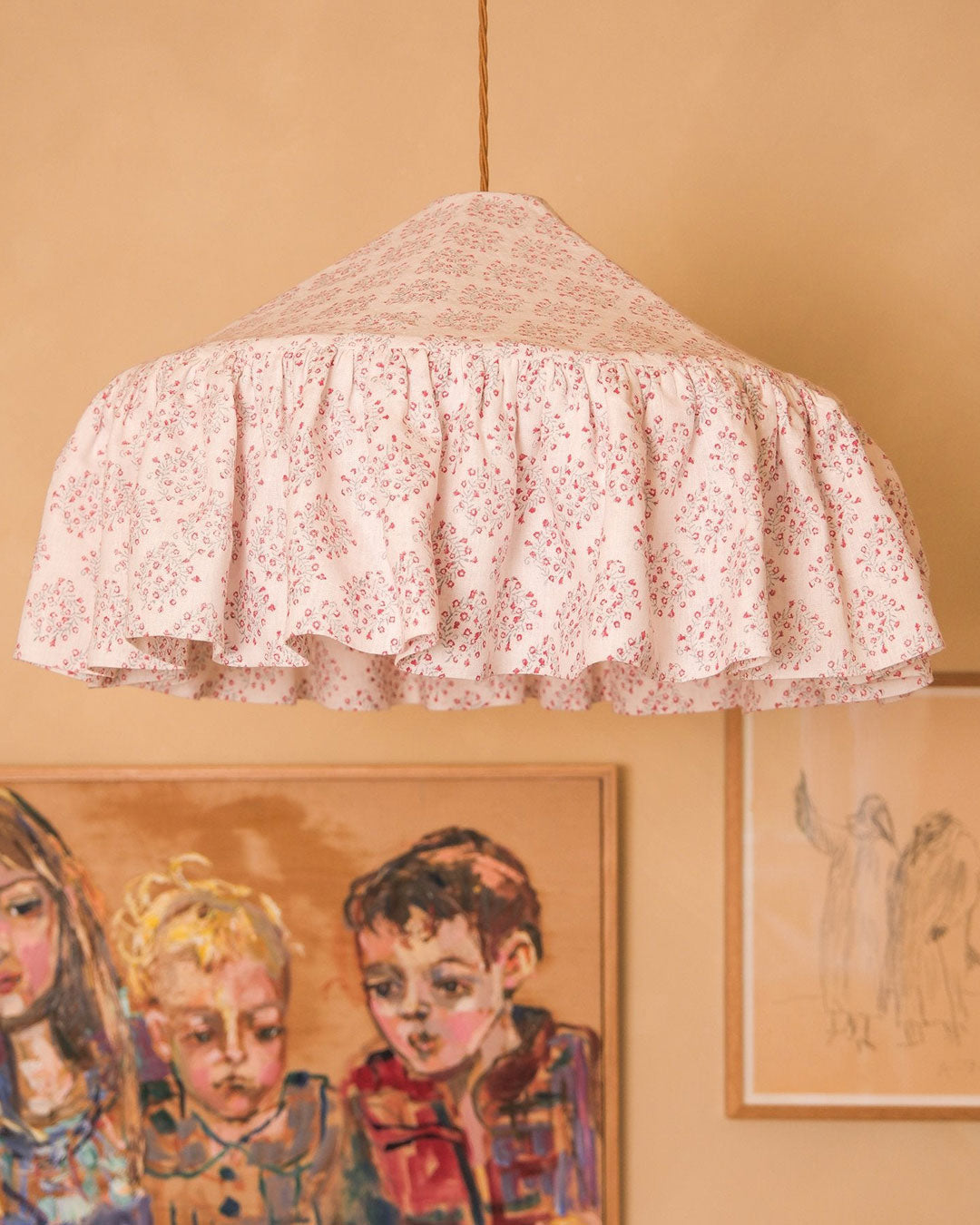 Floral Posy Linen Pantry Lampshade