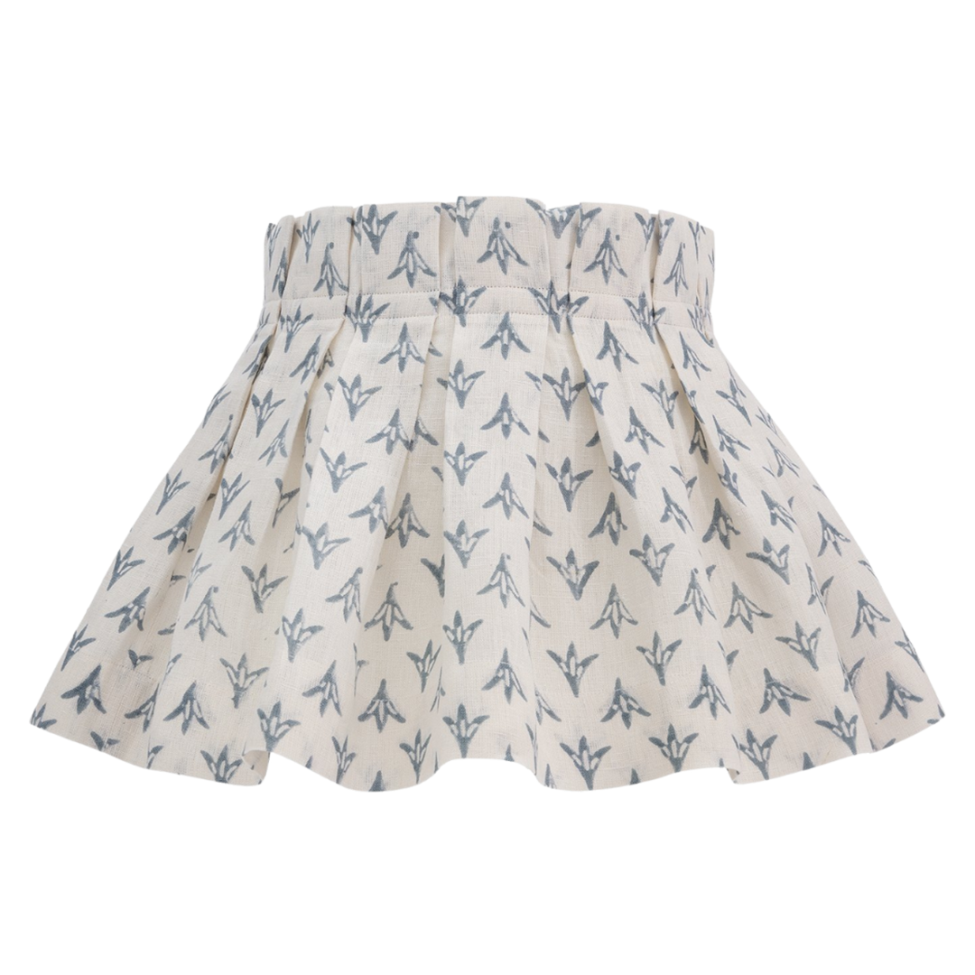 Petrol Papaya Linen Loose Box Pleat Lampshade