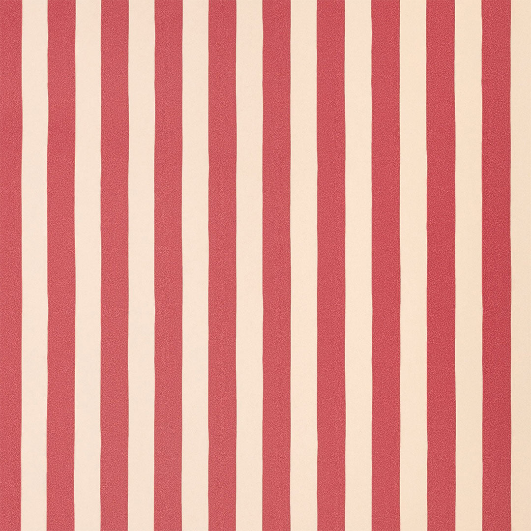 Tangier Red Stripe Wallpaper