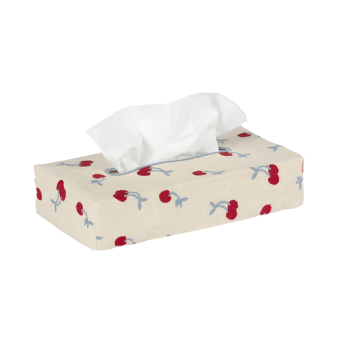 Skinny Embroidered Tissue Box Cover