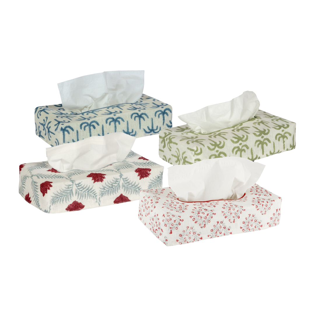 Skinny Linen Tissue Box Cover