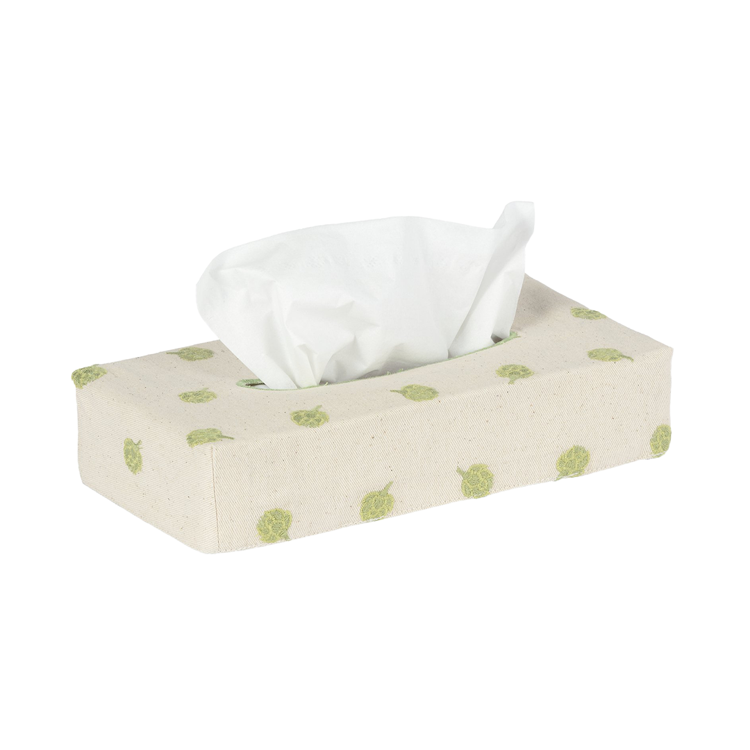 Skinny Embroidered Tissue Box Cover