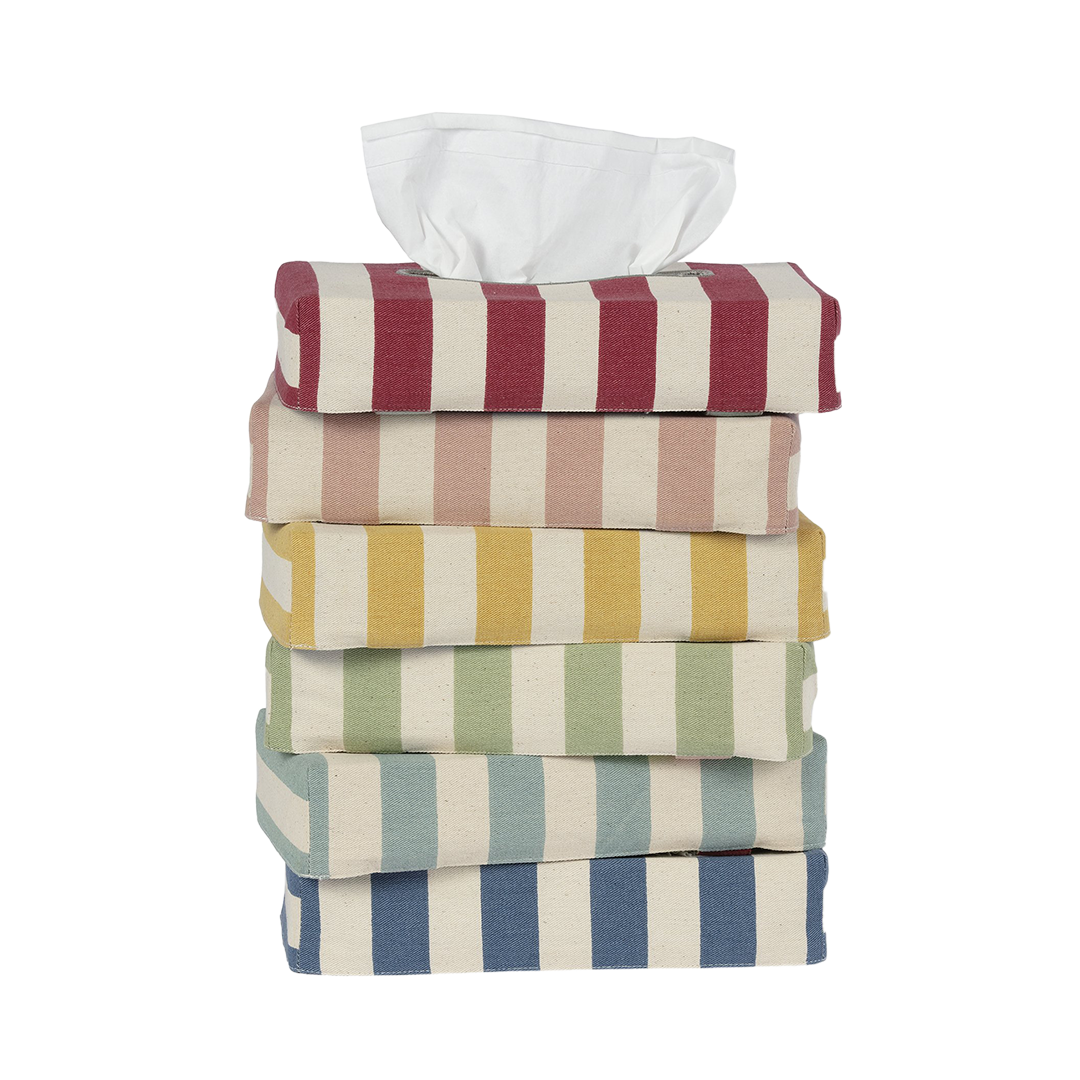 Skinny Tangier Stripe Tissue Box Cover