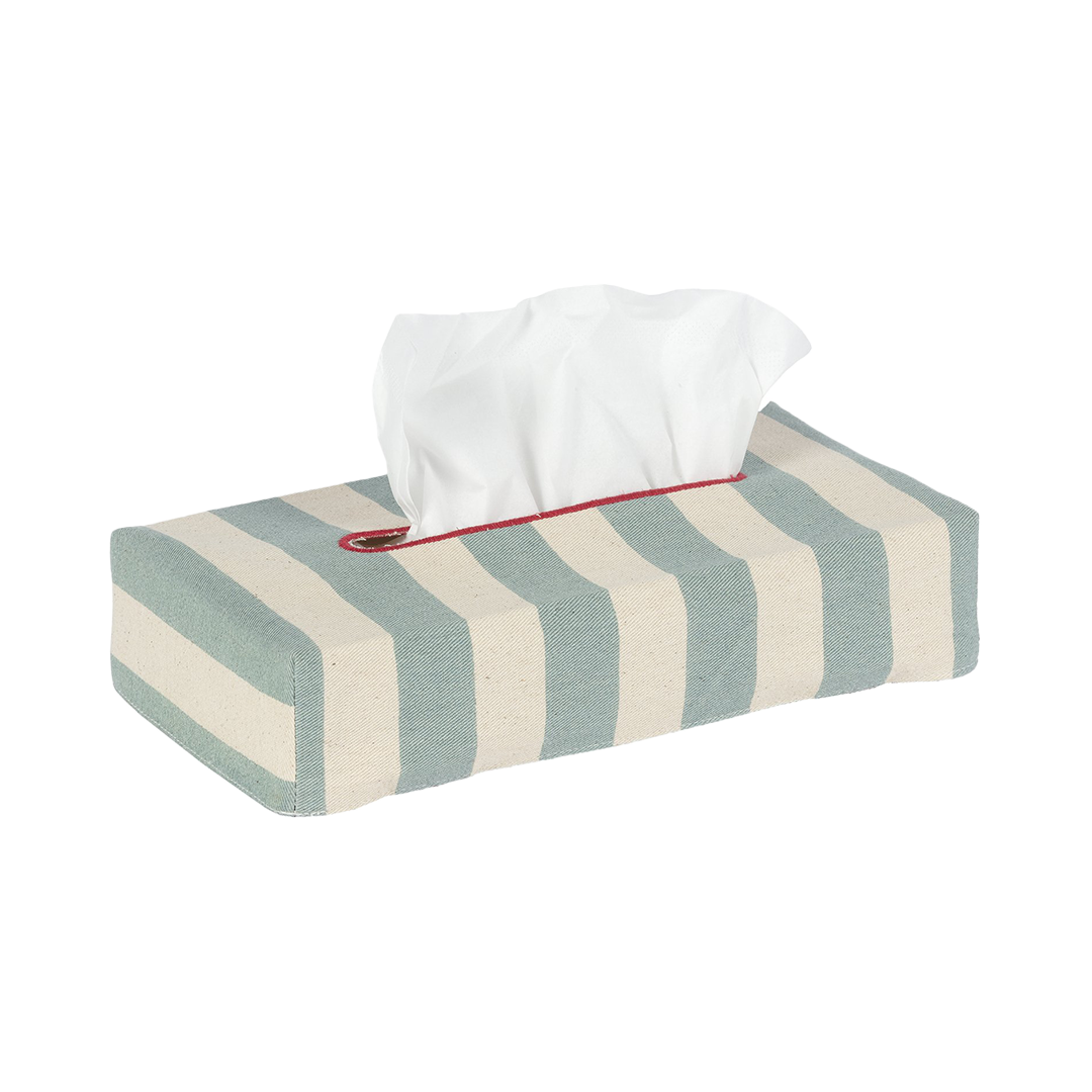 Skinny Tangier Stripe Tissue Box Cover