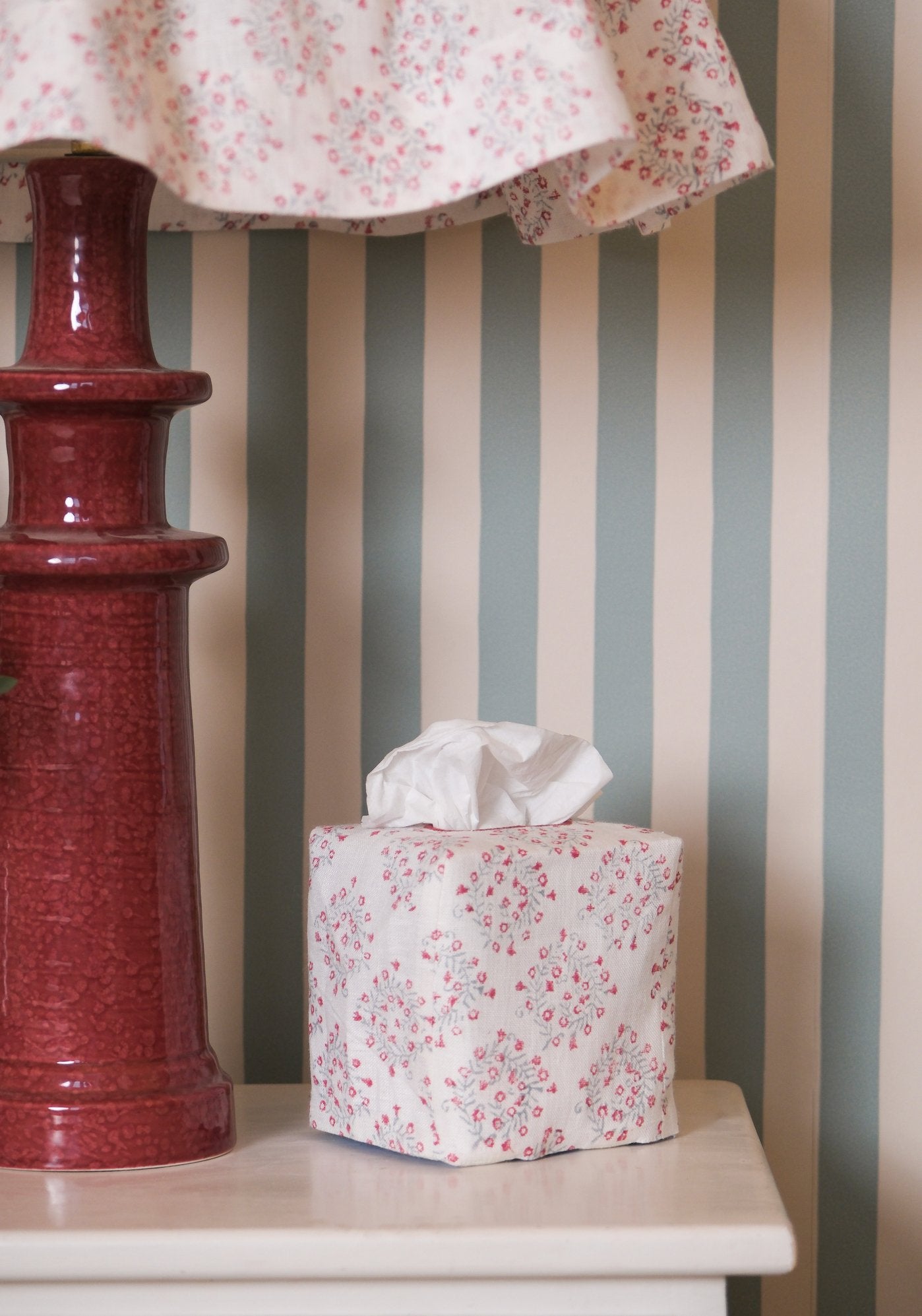 Square Linen Tissue Box Cover - Alice Palmer & Co