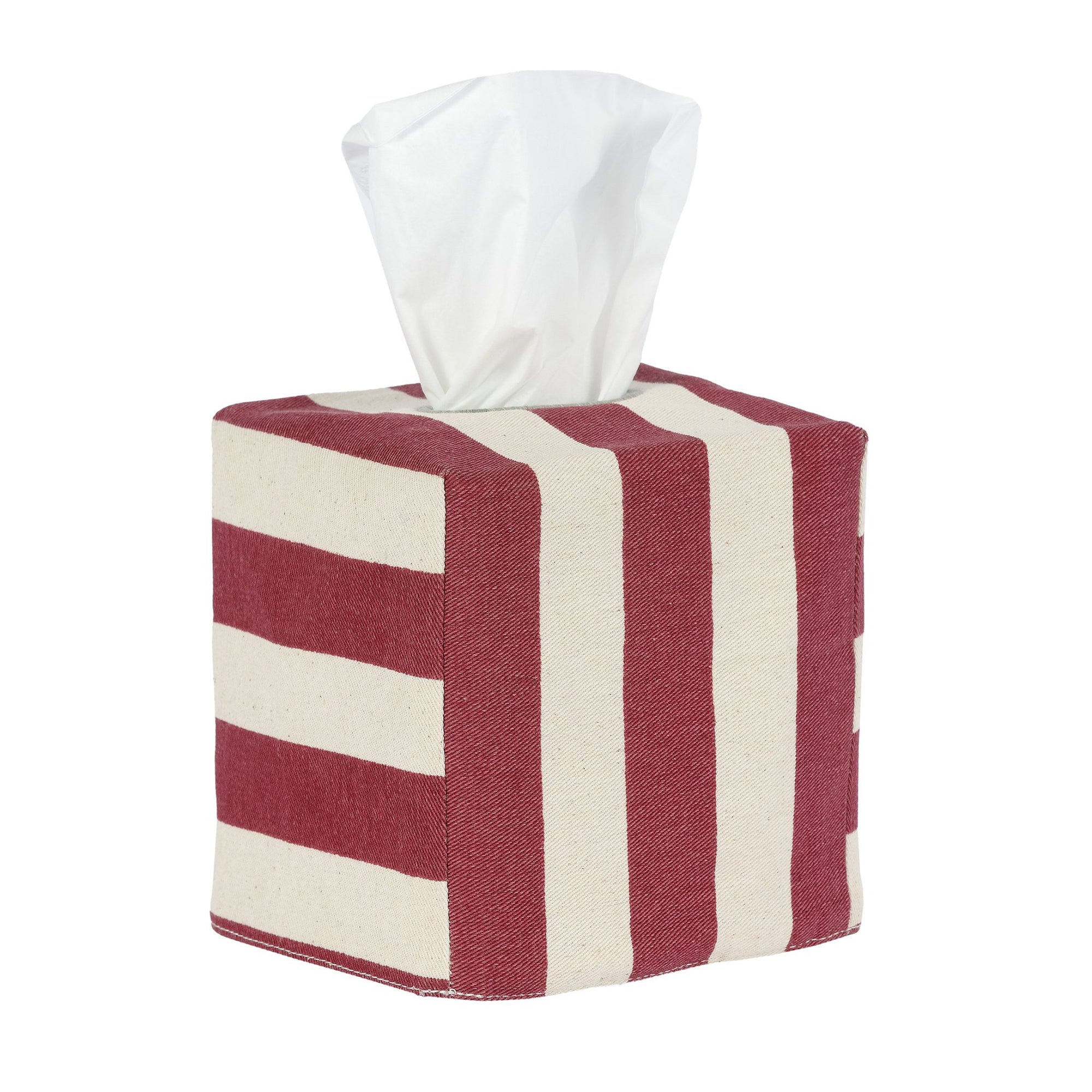 Square Tangier Stripe Tissue Box Cover