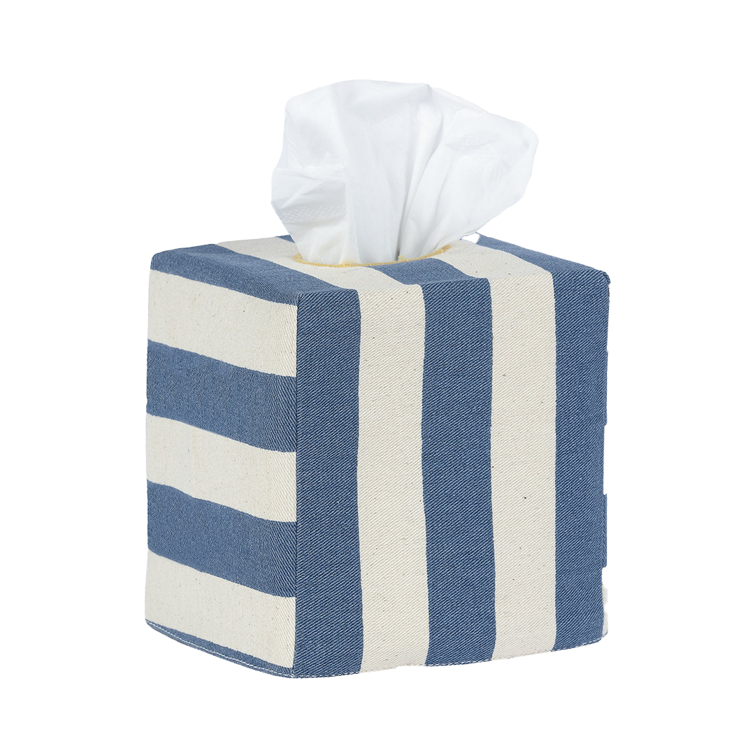Square Tangier Stripe Tissue Box Cover
