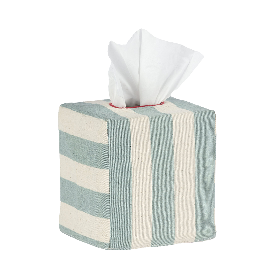 Square Tangier Stripe Tissue Box Cover