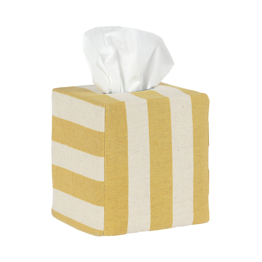 Square Tangier Stripe Tissue Box Cover