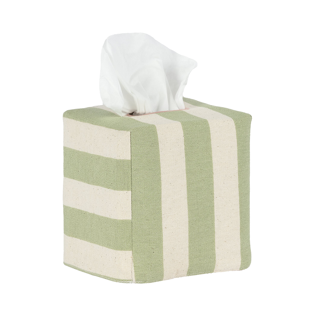 Square Tangier Stripe Tissue Box Cover