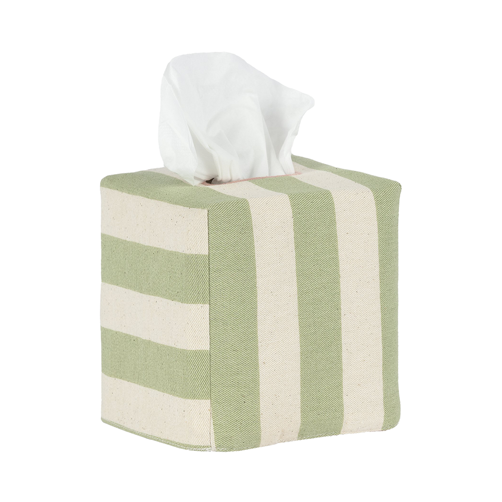 Square Tangier Stripe Tissue Box Cover