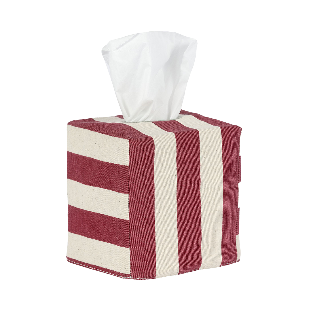 Square Tangier Stripe Tissue Box Cover