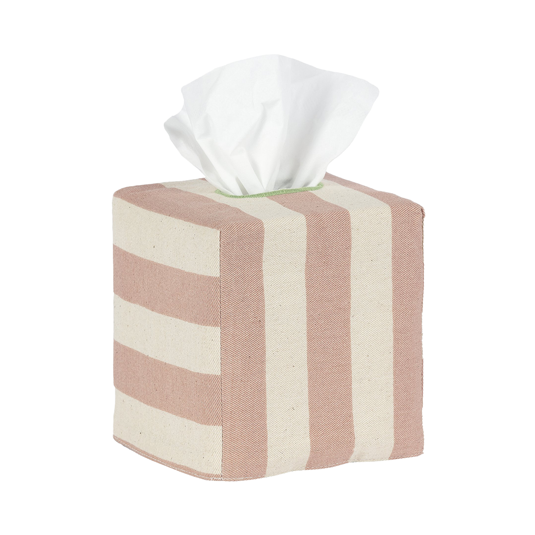 Square Tangier Stripe Tissue Box Cover