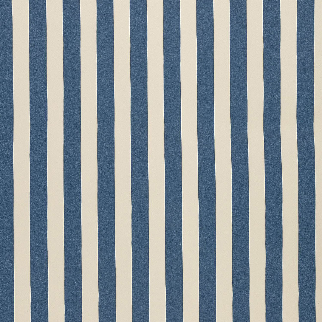 Tangier Denim Stripe Wallpaper