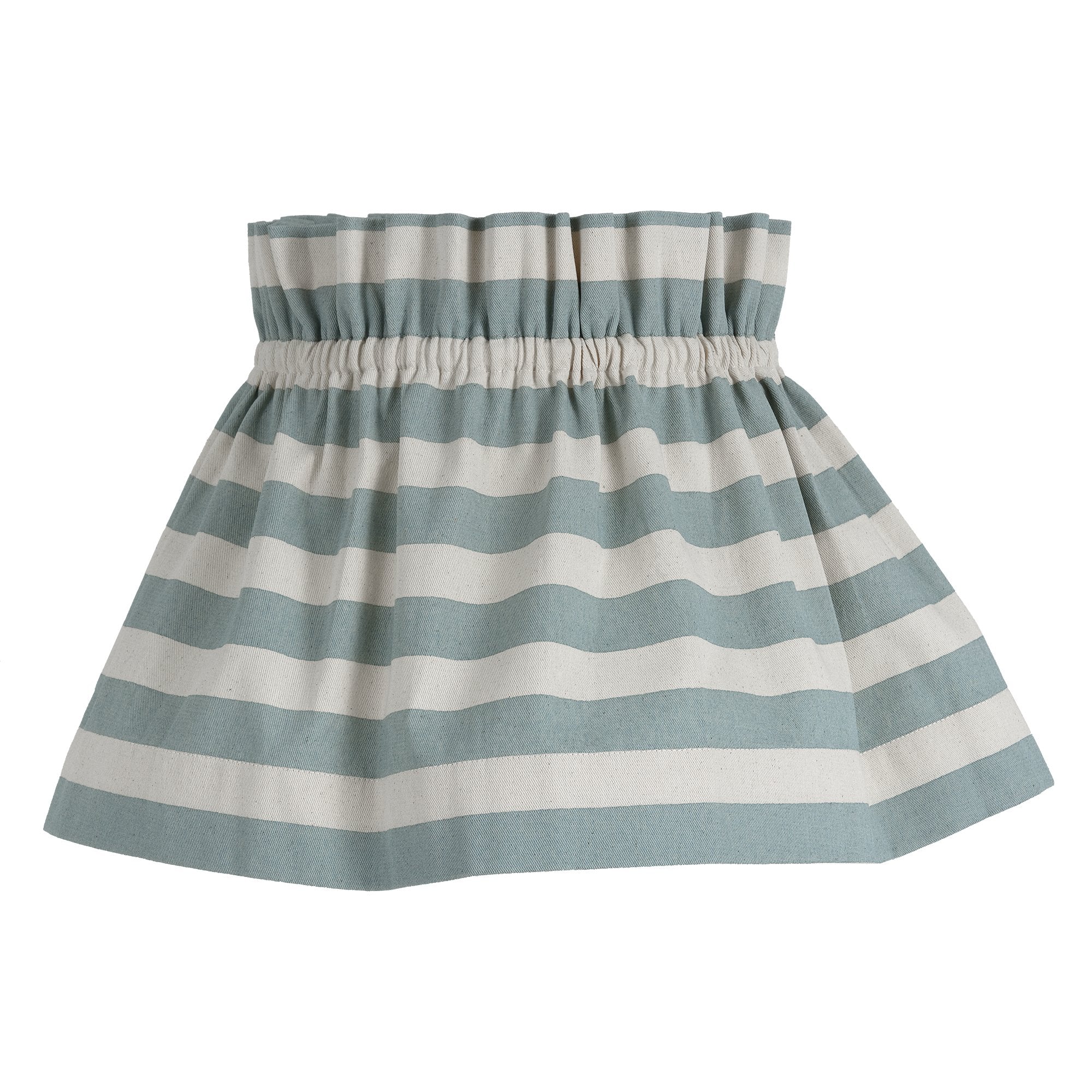 Tangier Iceberg Blue Stripe Scrunchie Lampshade - Alice Palmer & Co