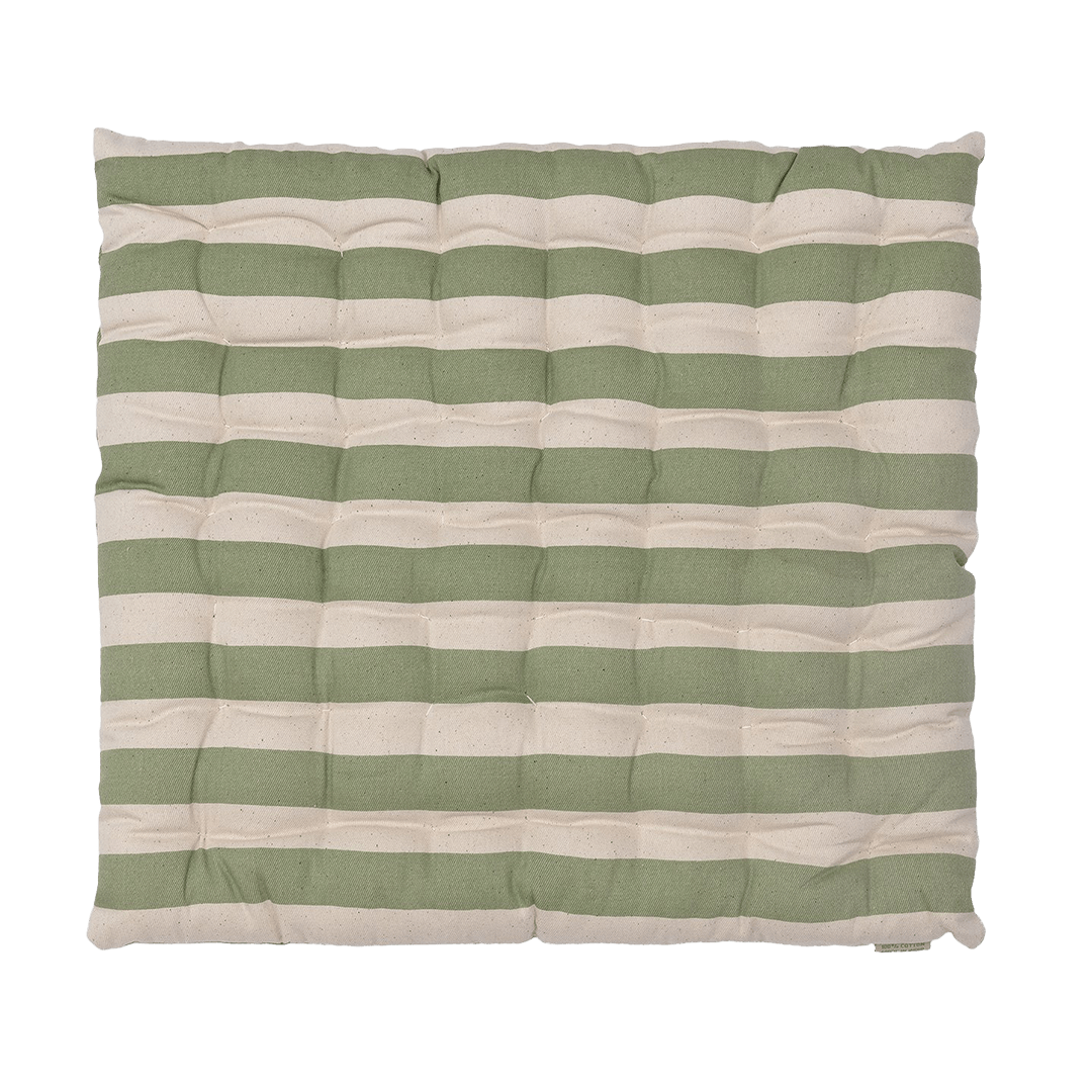 Tangier Olive Stripe Cushion Pad - Alice Palmer & Co