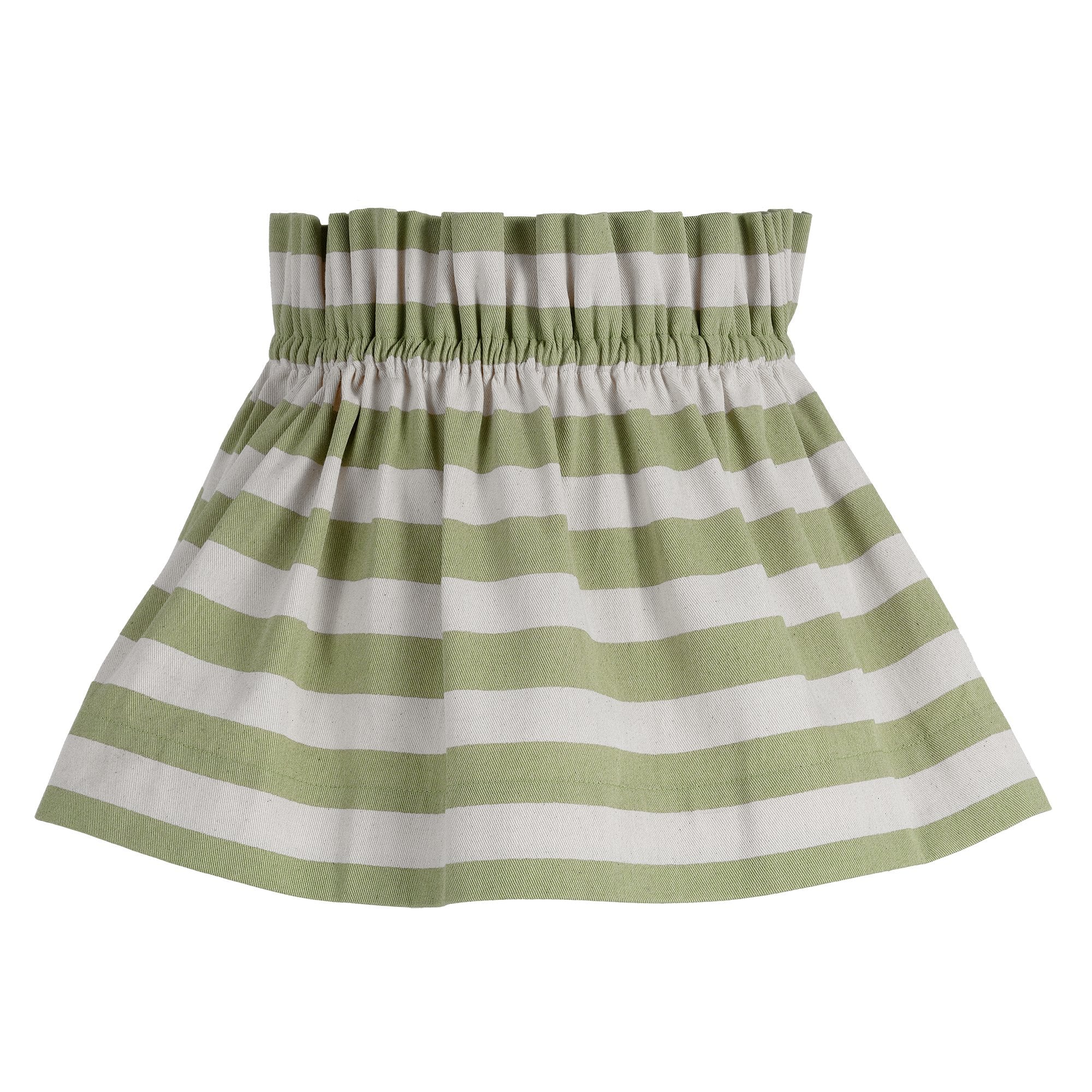 Tangier Olive Stripe Scrunchie Lampshade - Alice Palmer & Co