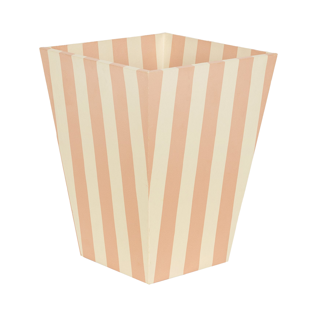 Tangier Rhubarb Stripe Waste Paper Bin