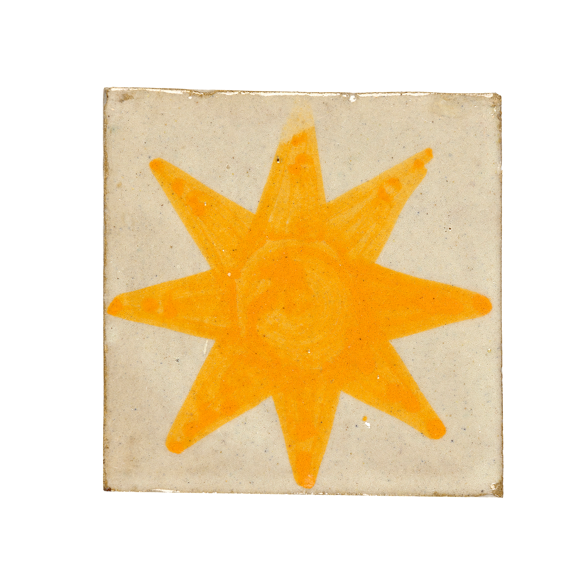 Yellow on Cream Star Tile m²